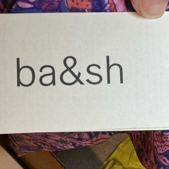 NWT ba&sh Fenji Off the‎ Shoulder Top in Blue Size Large - Picture 4 of 9